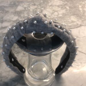 Lele Sadoughi Pearl Headband (slim)